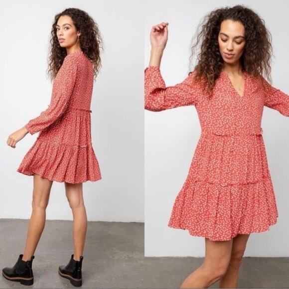 Rails Everly Carmine Daisies Dress - Picture 1 of 6